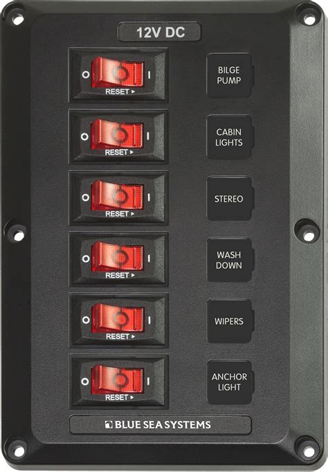 marine electrical box|120 volt marine breaker panel.